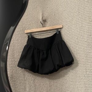 Black Bubble Skort